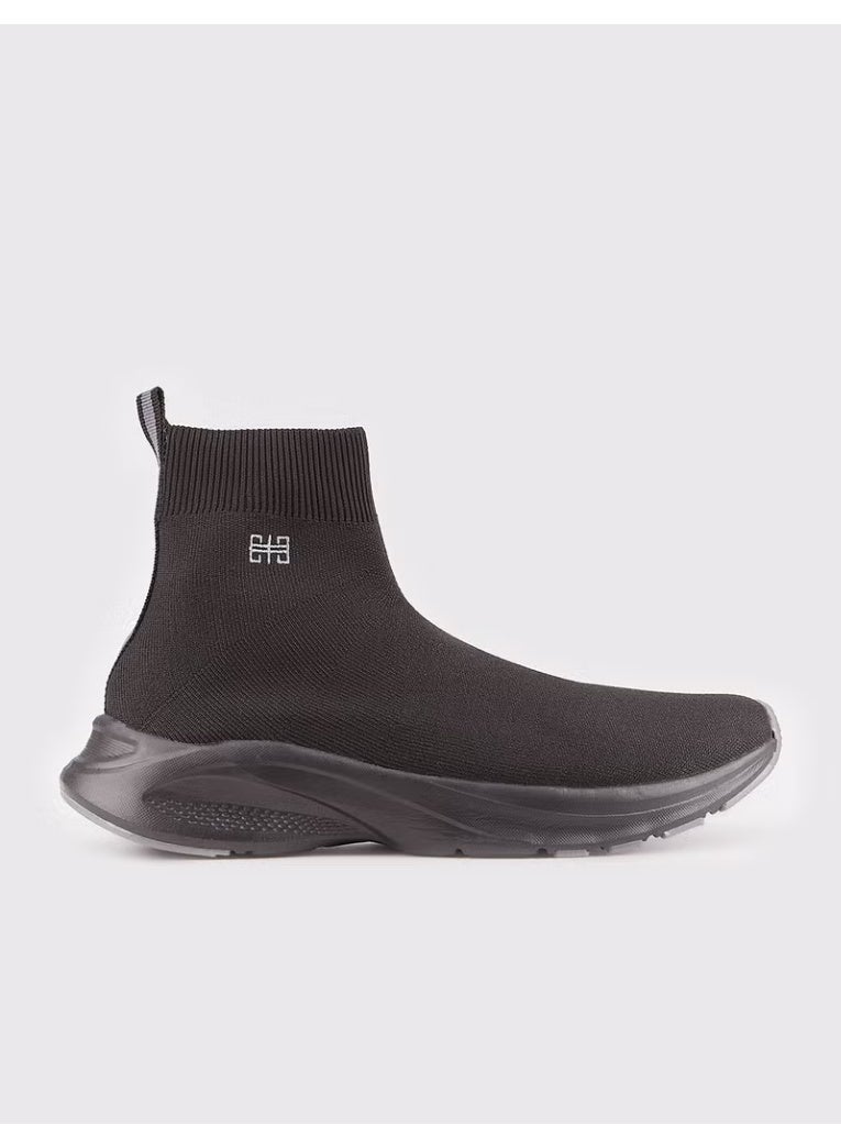 Cabani Men's Knit Summer Sports Shoes - Black - Image 1